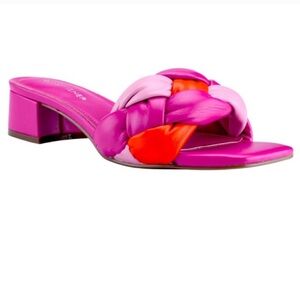Marc Fisher Vibrant Pink and Orange Sandals